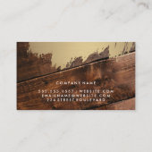 Gold gebürstet | Holz Visitenkarte (Rückseite)