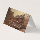 Gold gebürstet | Holz Visitenkarten (Rückseite)