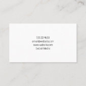 Gold gebürstet | Marmorboden Visitenkarte (Rückseite)