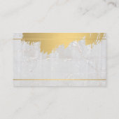 Gold gebürstet | Marmorstein Visitenkarte (Rückseite)
