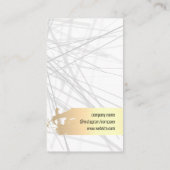 Gold gebürstet | Salon Shears Visitenkarte (Rückseite)