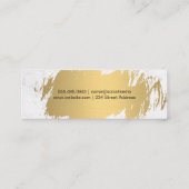 Gold gebürstet | Wardrobe Artist | Real Anwesen Ag Mini Visitenkarte (Rückseite)