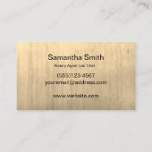 Gold gebürsteter visitenkarte (Rückseite)