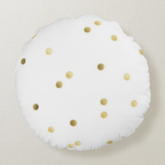 Gold gebürstetes Polyester-rundes Wurfs-Kissen Rundes Kissen