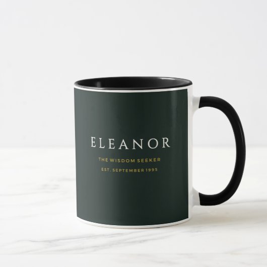 Gold-Geburtsblumen-Personalisierte Tasse - Septemb (Rechts)