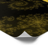Gold gefiederter Sternposter Poster (Ecke)