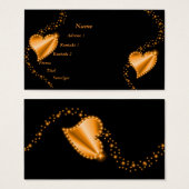 gold, gelb Regenbogen Herz mit Sternen auf schwarz (Vorne & Hinten)