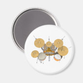 Gold/Gelb-Trommel-Kit: Magnet (Vorderseite/Rückseite)