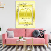 Gold Gem & Glitter 50th Golden Birthday Leinwanddruck (Insitu (Wohnzimmer))
