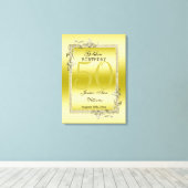 Gold Gem & Glitter 50th Golden Birthday Leinwanddruck (Insitu (Holzboden))