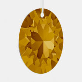 Gold Gem Ornament Aus Metall (Vorderseite Rechts)