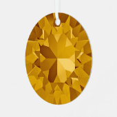 Gold Gem Ornament Aus Metall (Vorderseite links)