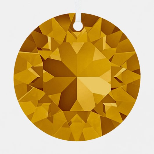 Gold Gem Ornament Aus Metall (Vorderseite)