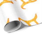 Gold Gemini Astrologie Geschenkpapier (Rolleneckpunkt)