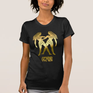 Gold Gemini Astrologie Horoskop Zodiac Sign T-Shirt