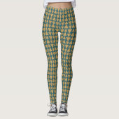Gold Geo Schritt-| im Freien u. dunkles Leggings (Vorderseite)