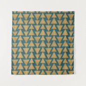 Gold Geo Schritt-| im Freien u. dunkles Wandteppich (Vorderseite (Horizontal))