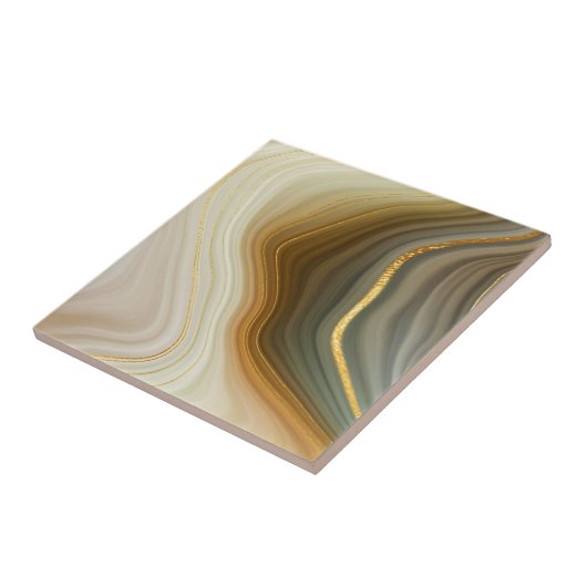 Gold Geode Style (Marmor) Keramik Fliese (Seite)