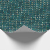 Gold Geometric Arabesque Geschenkpapier (Ecke)