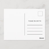 Gold Geometric Art Deco Vielen Dank Postcard Postkarte (Rückseite)