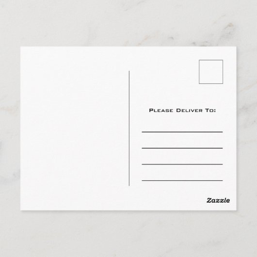 Gold Geometric Art Deco Vielen Dank Postcard Postkarte (Rückseite)