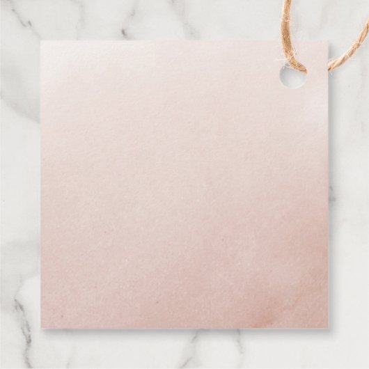 Gold Geometric Fall Blume Hochzeitsdanken Geschenkanhänger (Rückseite)