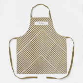 Gold Geometric Pattern Elegant Sophisticated Luxe Schürze (Vorderseite)