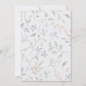 Gold Geometric Rustic Purple Floral Wedding  Einladung (Rückseite)