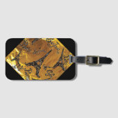 Gold Gepäckanhänger (Vorderseite (Horizontal))