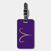 Gold Gepäckanhänger (Vorderseite vertikal)