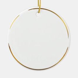 Gold Gerahmt unser erstes Weihnachtsfest Mr. & Mrs Keramik Ornament