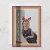 Gold Gerahmte Urlaubskarte Feiertagskarte (Vorderseite)