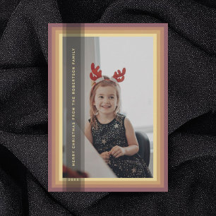 Gold Gerahmte Urlaubskarte Feiertagskarte