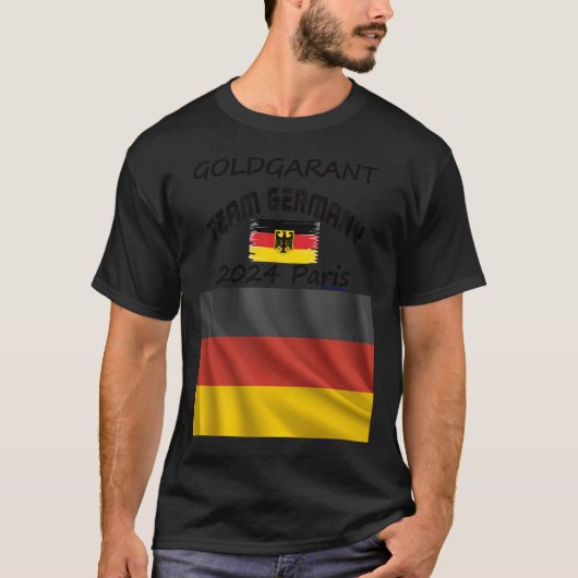 Gold Germany 2024 in Paris für Olympiade T-Shirt (Vorderseite)