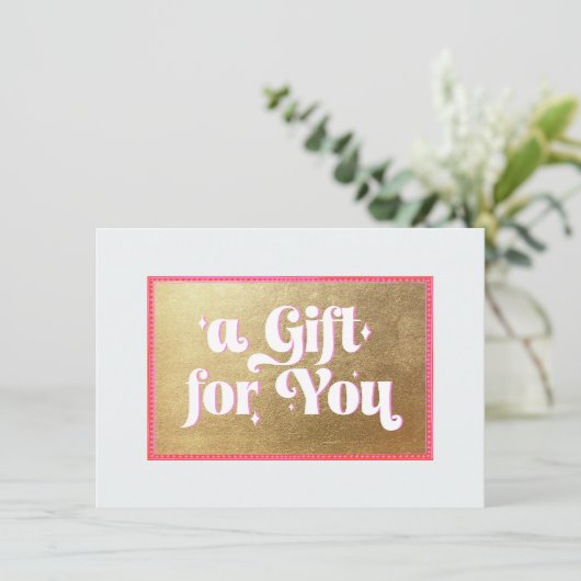 Gold-Geschenkgutschein (Stehend Vorderseite)