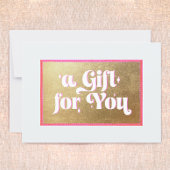 Gold-Geschenkgutschein