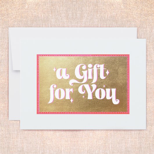 Gold-Geschenkgutschein