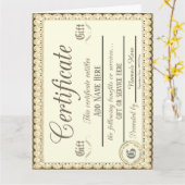 Gold-Geschenkgutschein Karte (Gelbe Blume)