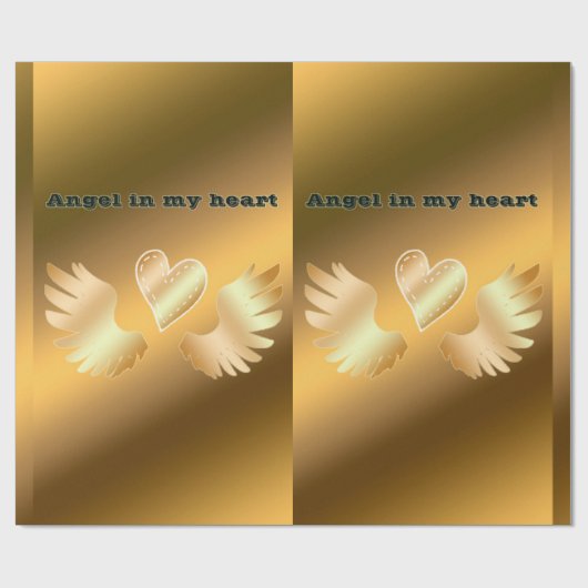 Gold Geschenkpapier (Flach)