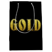 Gold-Geschenktasche Mittlere Geschenktüte (Vorderseite)