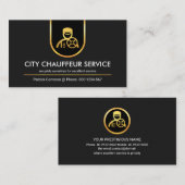 Gold geschwungener Grenzschiff Visitenkarte (Vorne/Hinten)