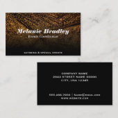 Gold gespielt visitenkarte (Vorne/Hinten)