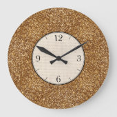 Gold gesprenkelt und texturiert große wanduhr (Vorderseite)