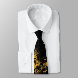 Gold gespritztes Schwarzes Krawatte