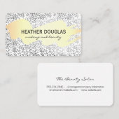 Gold gespürt / Gold gesprenkelt Visitenkarte (Vorne/Hinten)