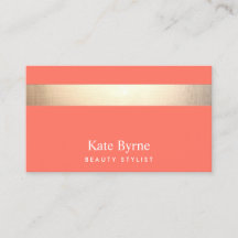 Gold gestreift Moderne, stilvolle Koralle