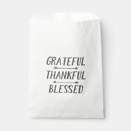 Gold getauchte Pfeile dankbar Dankbar gesegnet | Geschenktütchen