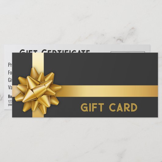 Gold Gift Bow Satin Ribbon Trendschwarze Geschenkk (Vorne/Hinten)