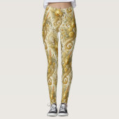 Gold-Gilde - Gotisch Viktorianisch Leggings (Vorderseite)