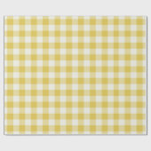 Gold Gingham - Geschenkpapier (Flach)